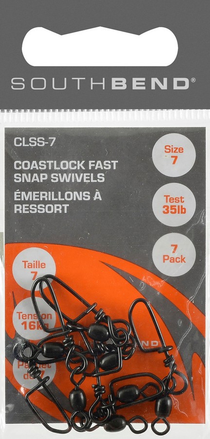 SNAP SWIVEL COAST LOCKFAST SZ 7 BLACK (7) CLSS-7