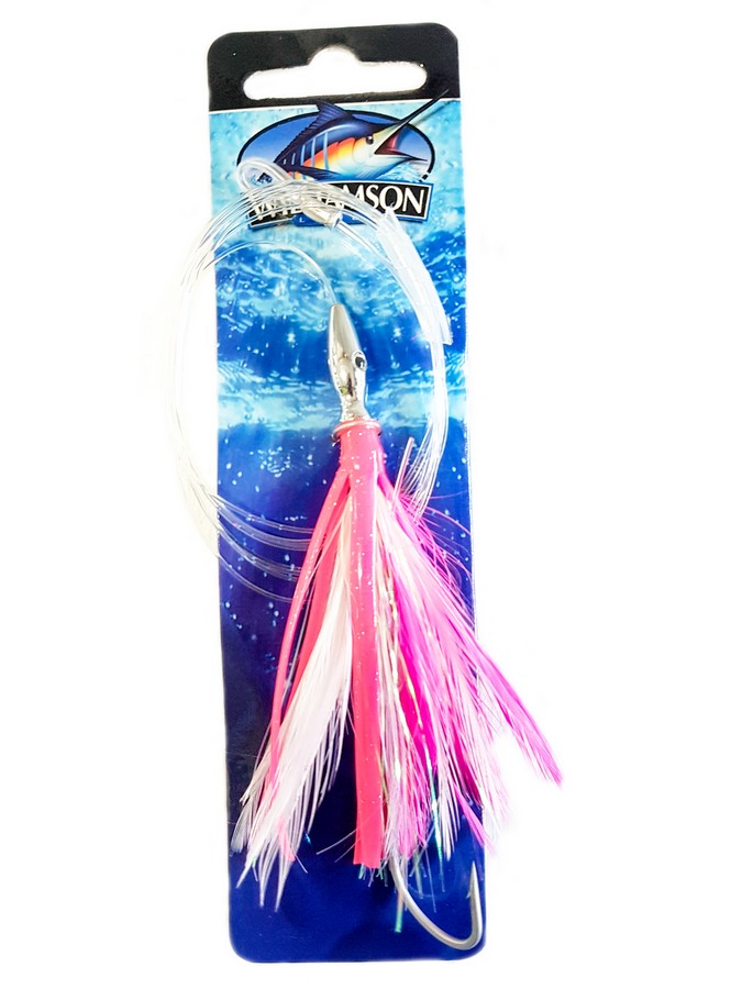 FLASH FEATHER 04  PINK/ WHT