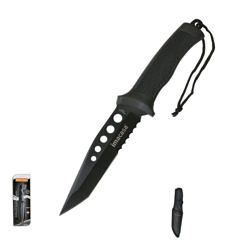 CUCHILLO CAZADOR INOX. 6PULG. CON VAINA IMACASA 10914