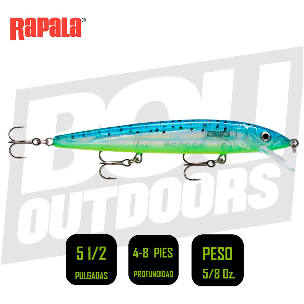 RAPALA HJ14GBM HUSKY JERK 5 1/2 PULG 5/8 OZ GLASS BLUE MINNOW