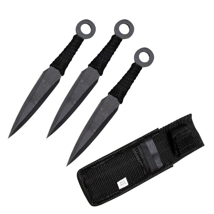 CUCHILLO LANZAR BLACK 6.5 PULG TK 086-36BK (3PCS)