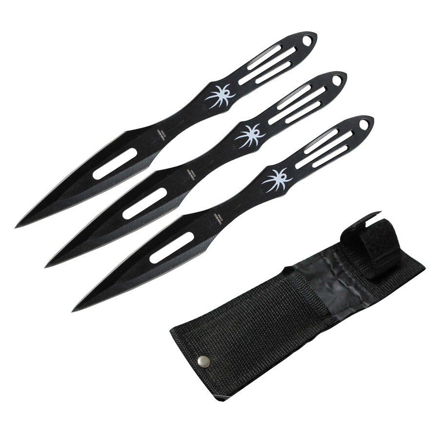 CUCHILLO LANZAR BLACK WIDOW 8 PULG CROSSFIRE RTEK  (3PCS)
