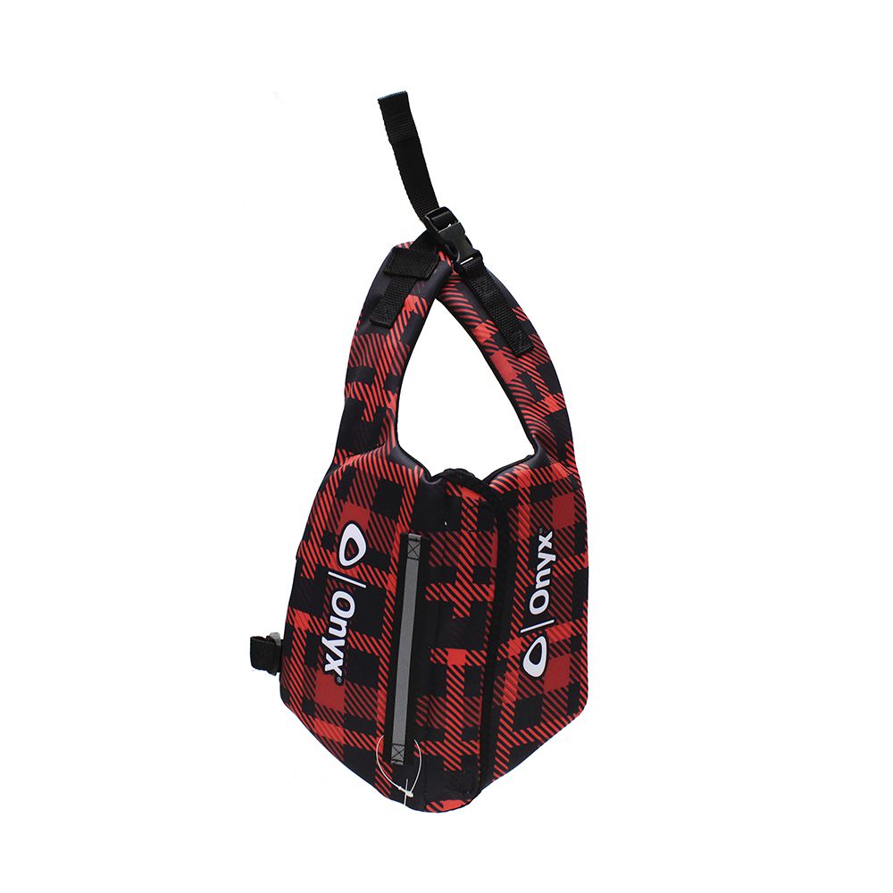 SALVAVIDAS PARA PERROS RED PLAID MEDIUM 157200-100-030-19