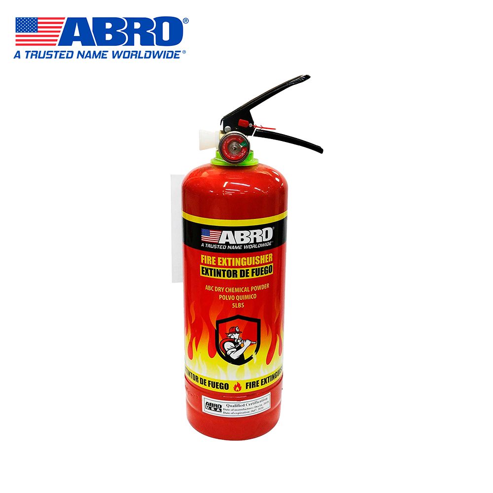 EXTINTOR 5 LBS. ABC RECARGABLE ABRO FE-939 | Bou Outdoor Store