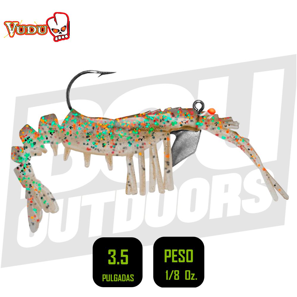 SHRIMP VUDU 3.5 PULG 1/8 OZ CEOLE MAGIC 2PK E-VSW35-18-47