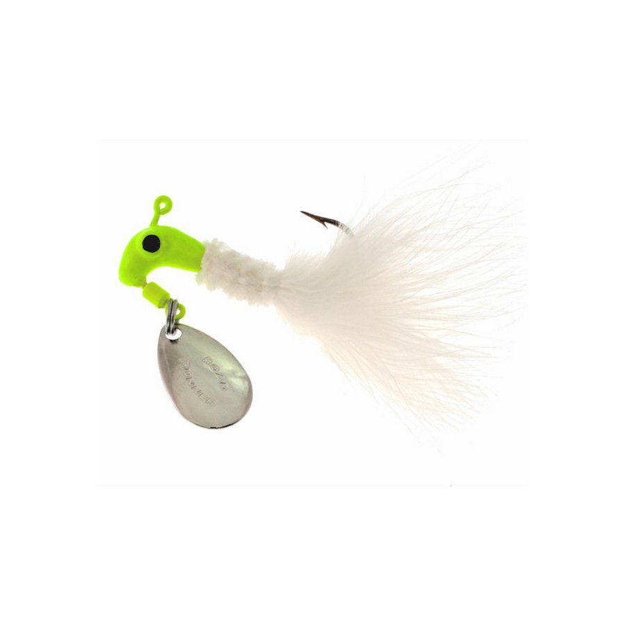 MARABOU JIG 1/16 OZ CHRT/WHITE 1002-081