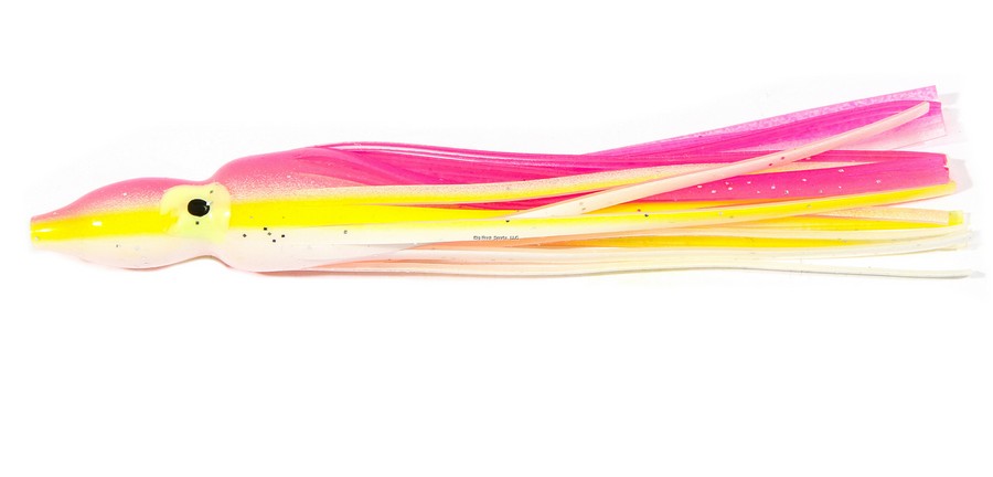 SQUID SKIRT 14190 4 1/4 PULG PK/WHT/YELL (5PK)