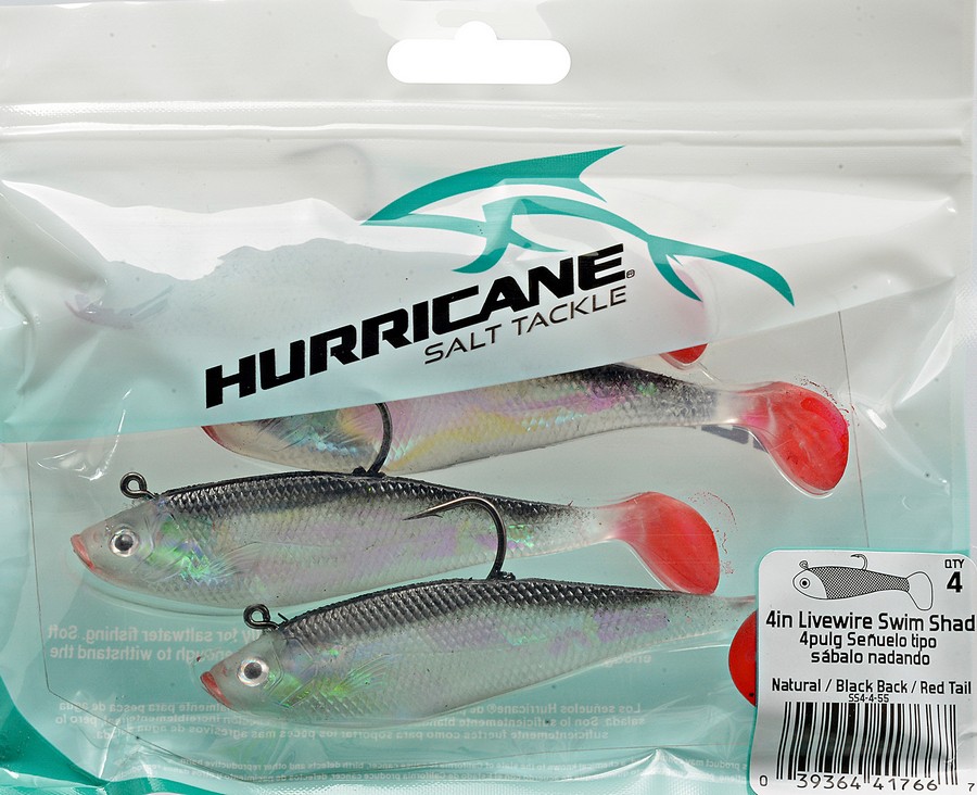 SWIMSHAD RIGGED 4PULG (4) NAT/BLK BACK-RED MTH SSWMSHD4-03