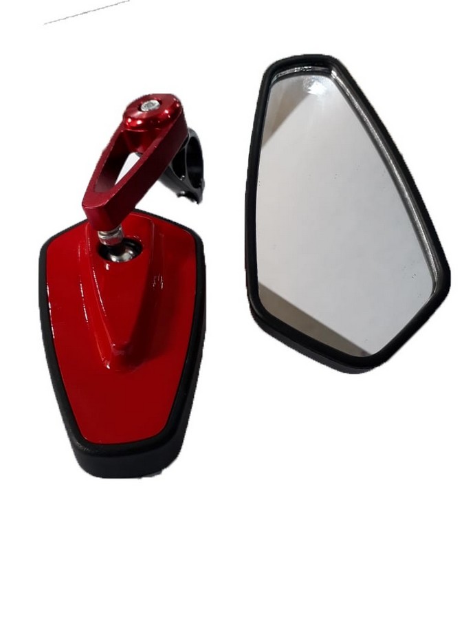 ESPEJO RETROVISOR P/MOTO ROJO TM-1208-R (PAR)