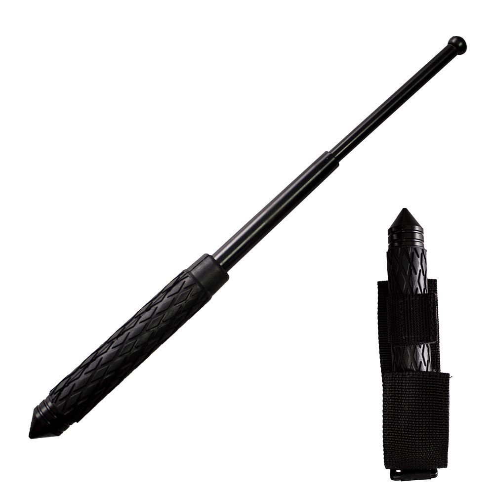 BASTON TELESCOPICO MANGO DE HULE 16PULG BTBG