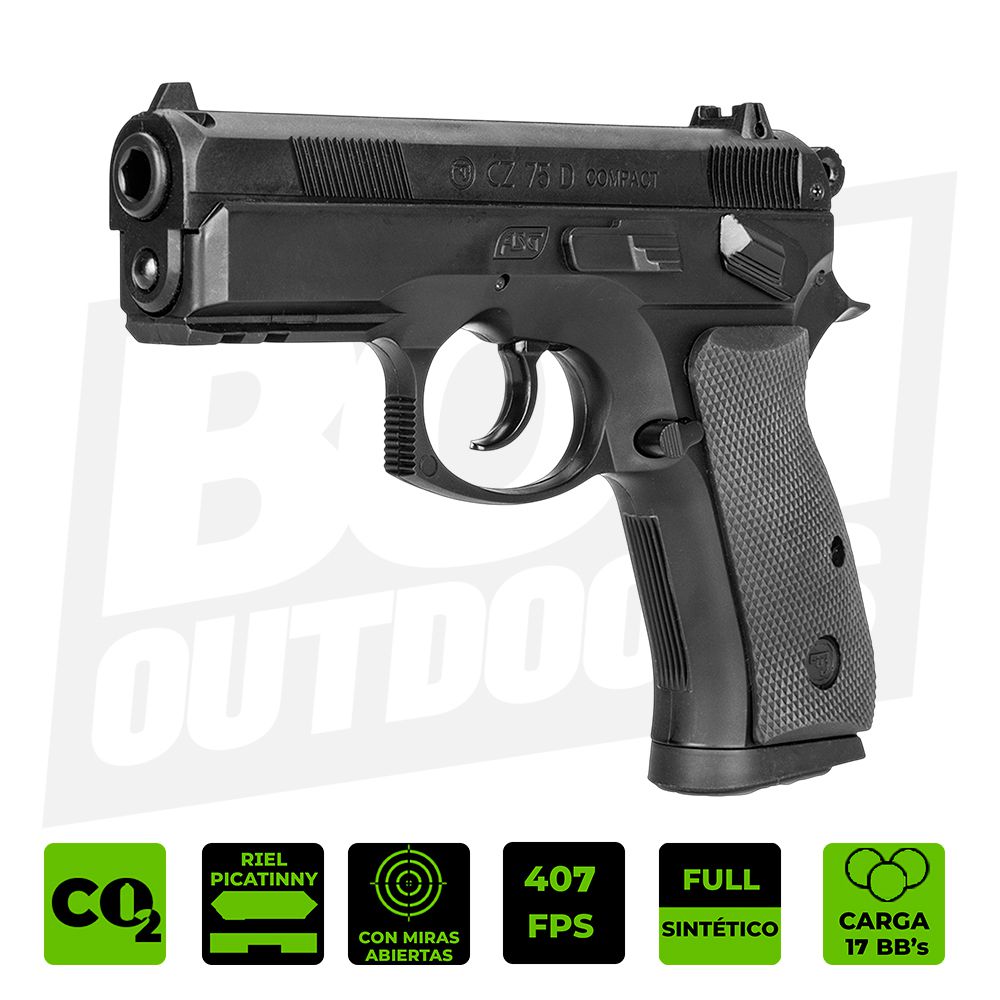 PISTOLA CO2 CZ 75 D COMPACT .177 ASG-16086