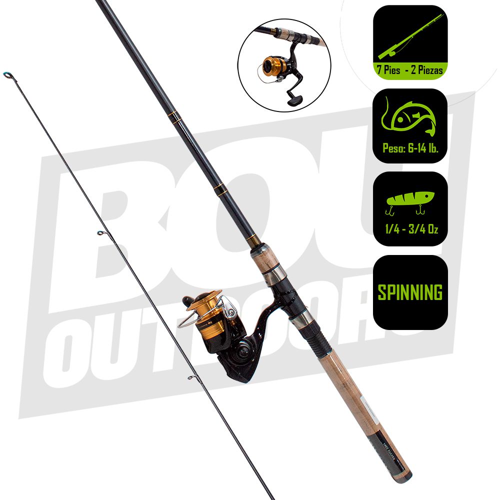 CAÑA PESCA CON CARRETE SPINNING DAIWA D-SHOCK 30/7 DSK30-B/702M