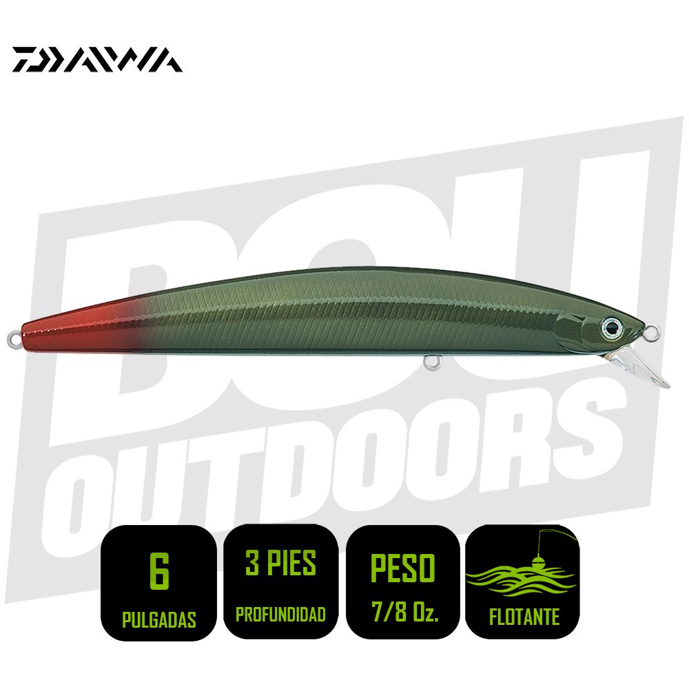 SALT PRO MINNOW DAIWA 6 WOUNDED SOLD DSPM15F78