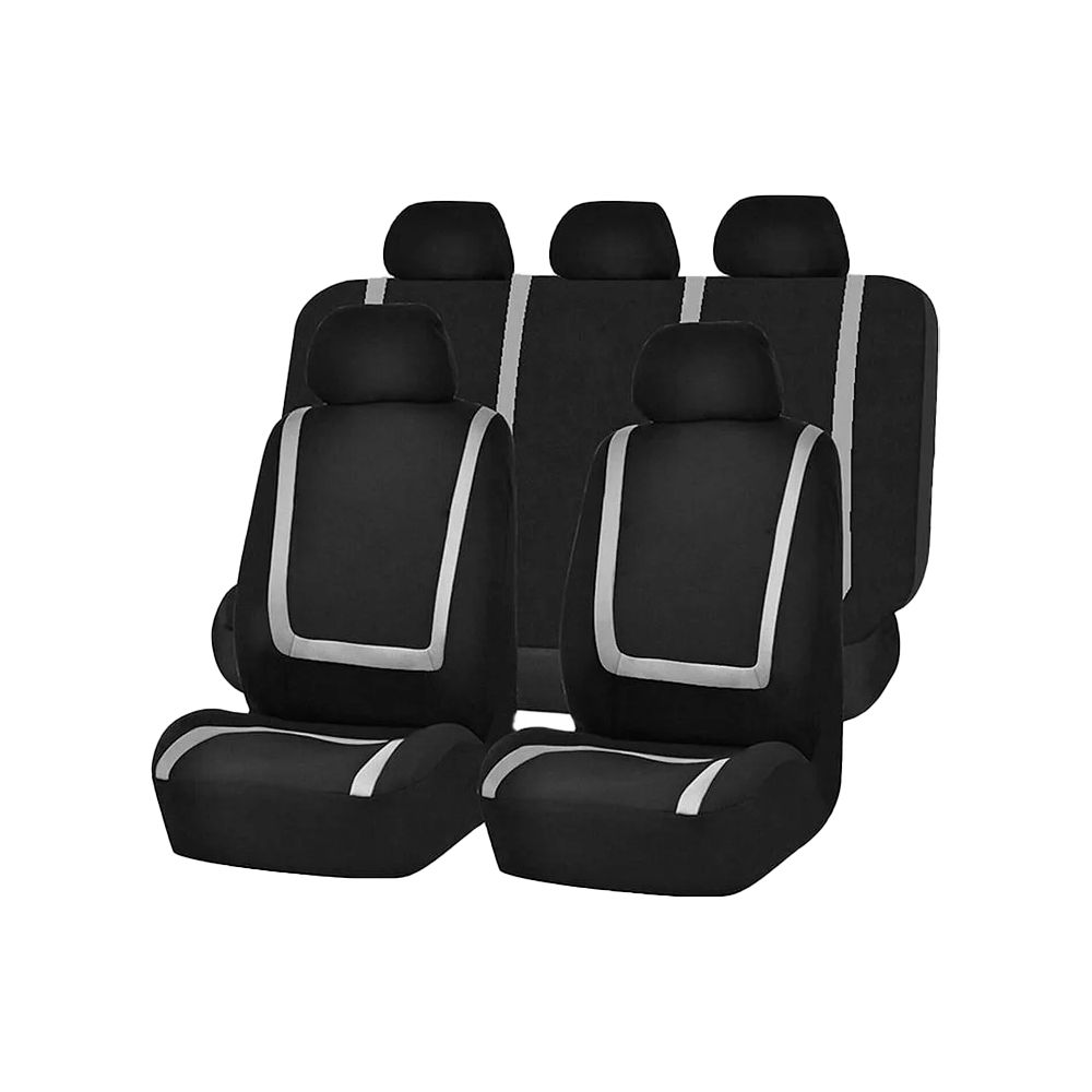 FORRO P/ASIENTO AUTO NEGRO/GRIS (10PZS) 16-8281-NG