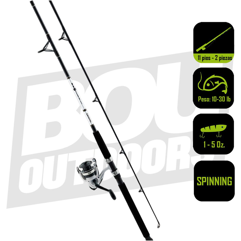 CAÑA PESCA CON CARRETE  SPINNING DAIWA SW DWB50-B/F1102M