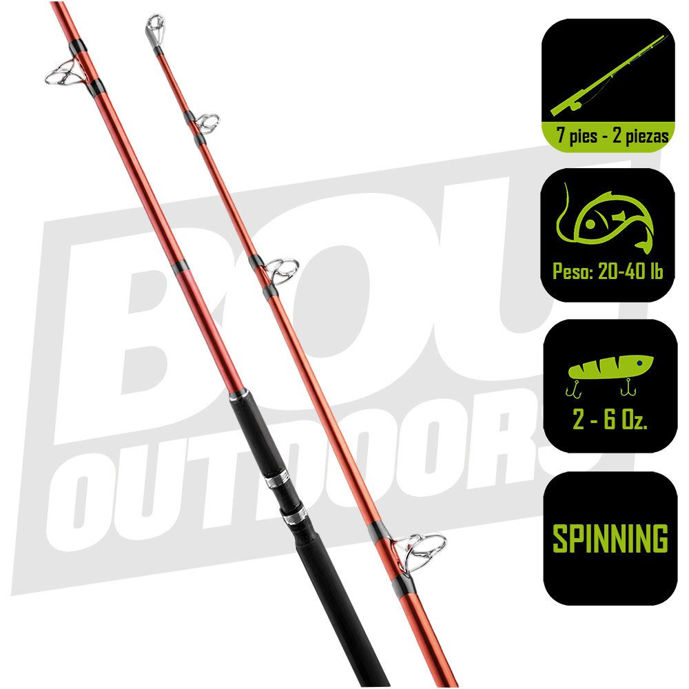CAÑA PESCA SPINNING SOUTH BEND 7 PIES RPSTX-701