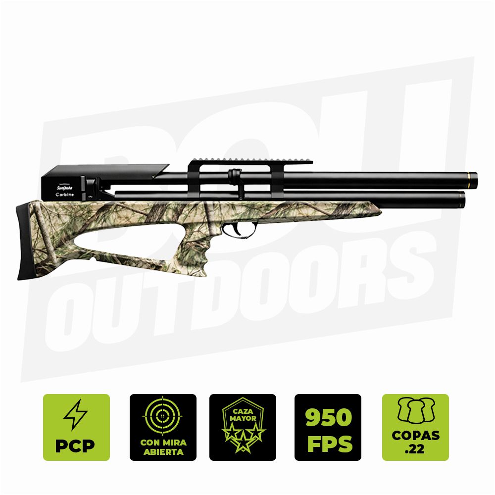 RIFLE CHINESSE P35 PCP SINTETICO CAMO .22 S/M