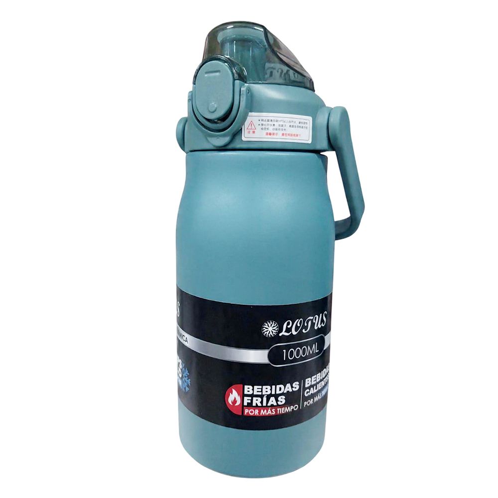BOTELLA D/METAL C/PAJILLA 1000ML SV-VF680-SP