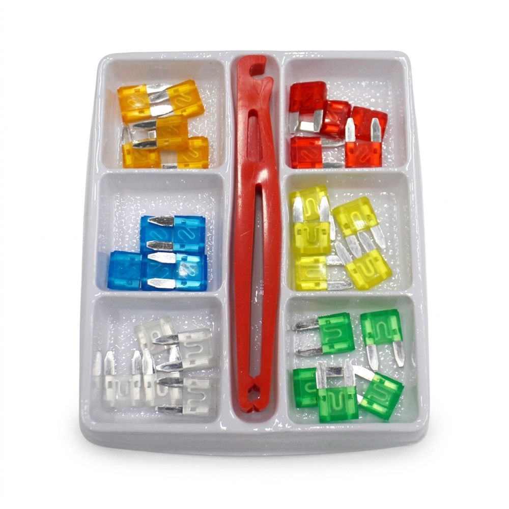 KIT FUSIBLES PARA AUTO TIPO UÑA CON PINZA (30 PCS) LF-6186