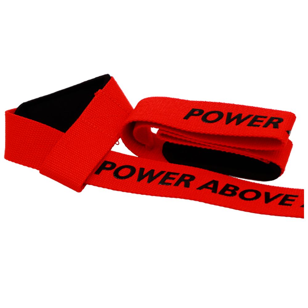 STRAPS PARA MUÑECA LEVANTA PESAS ROJO 62CMS (PAR)