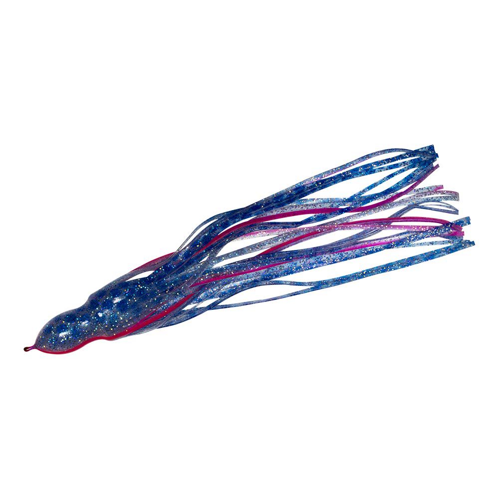 FATHOM OC30-10 TROLLING SKIRT 1 X 9 OCTOPUS MACKERAL BLUE DOTS WITH PINK VEINS