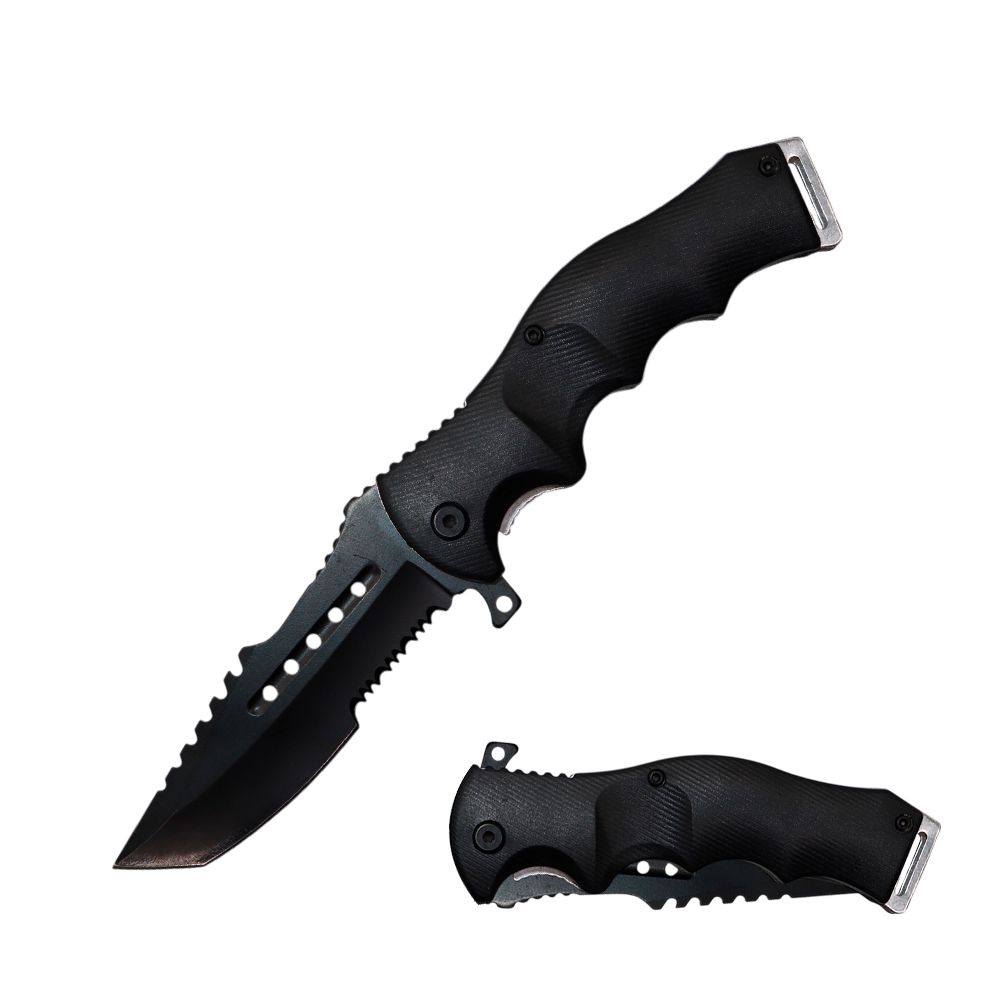NAVAJA DOBLAR BLACK CON CLIP 4.5 PULG PK 6080-BK