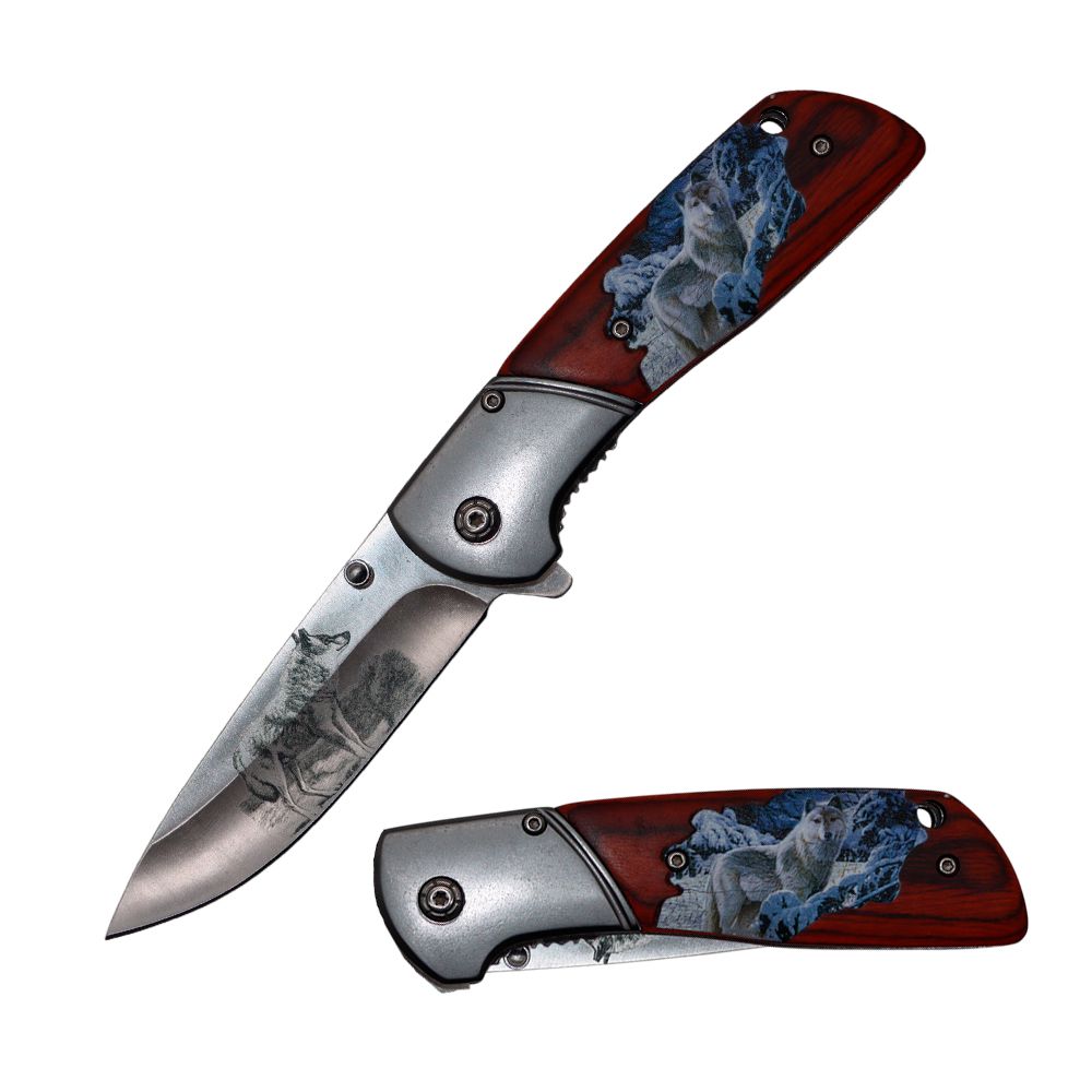NAVAJA DOBLAR WOLF WOOD 4.5PULG KN 2004-W