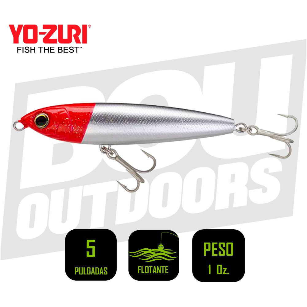 YO-ZURI HYDRO PENCIL 5 PULG 1 OZ RED HEAD R1153RH
