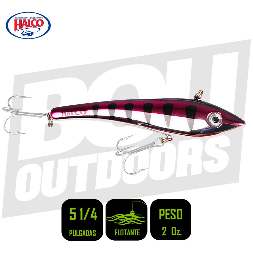 HALCO MAX130 TROLLING 5 1/4 PULG CHROME PINK MAX130-R15