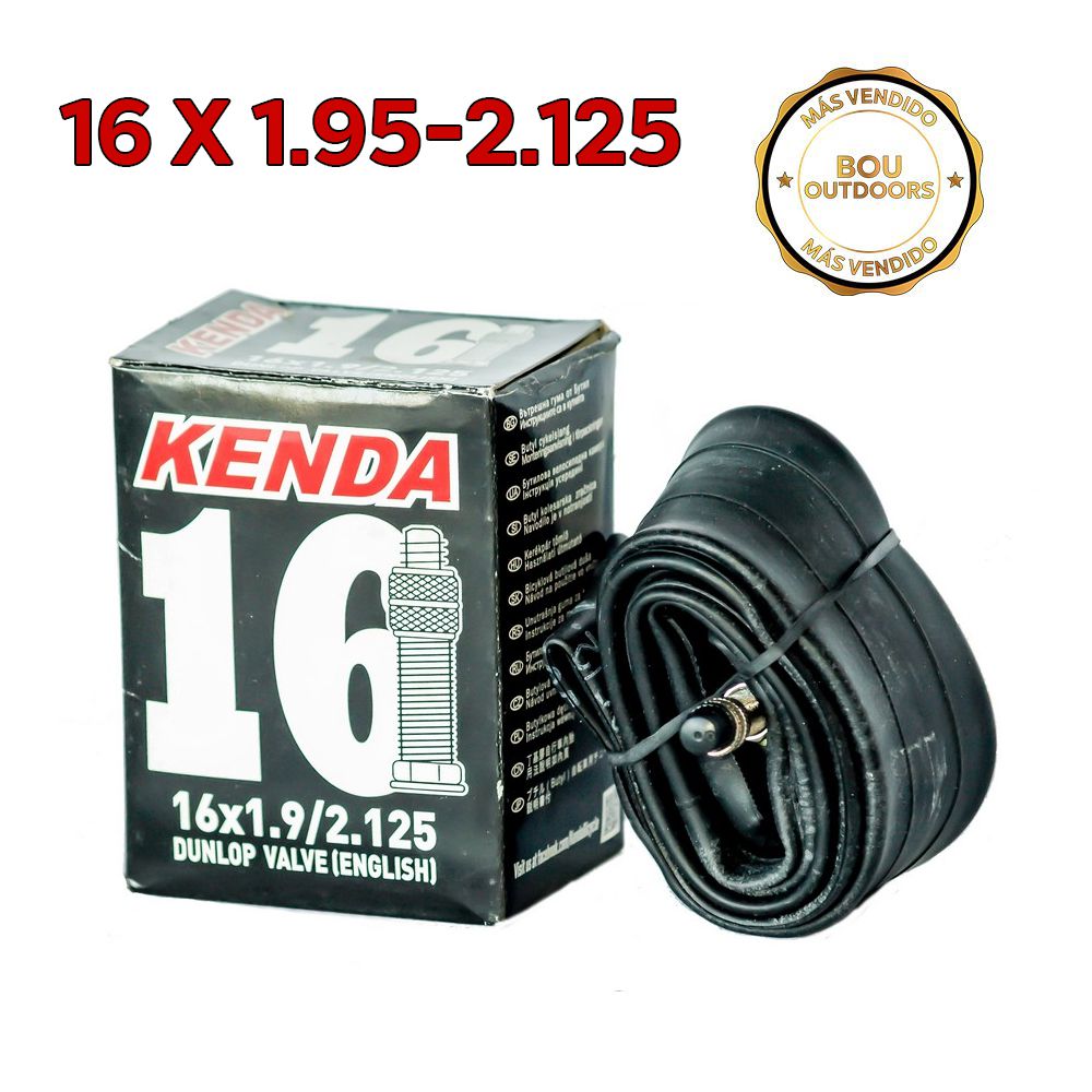TUBO 16 X 1.95-2.125 KENDA E/V CAJA