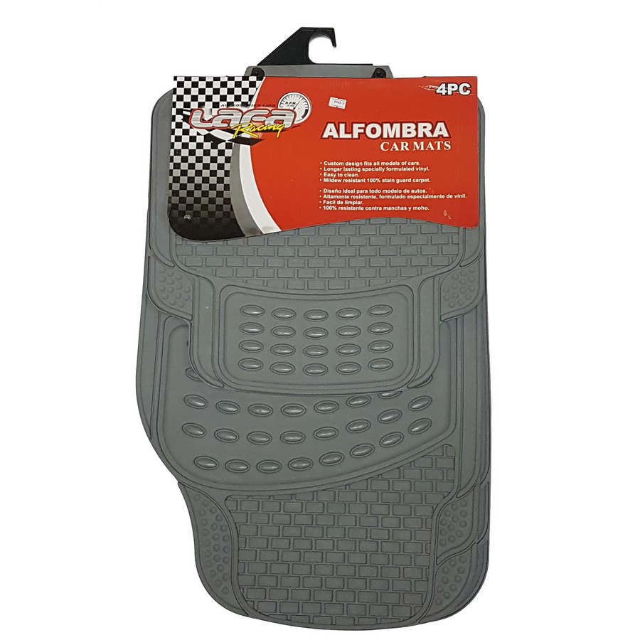 ALFOMBRA CAUCHO GRIS 4PCS LF-5068-G