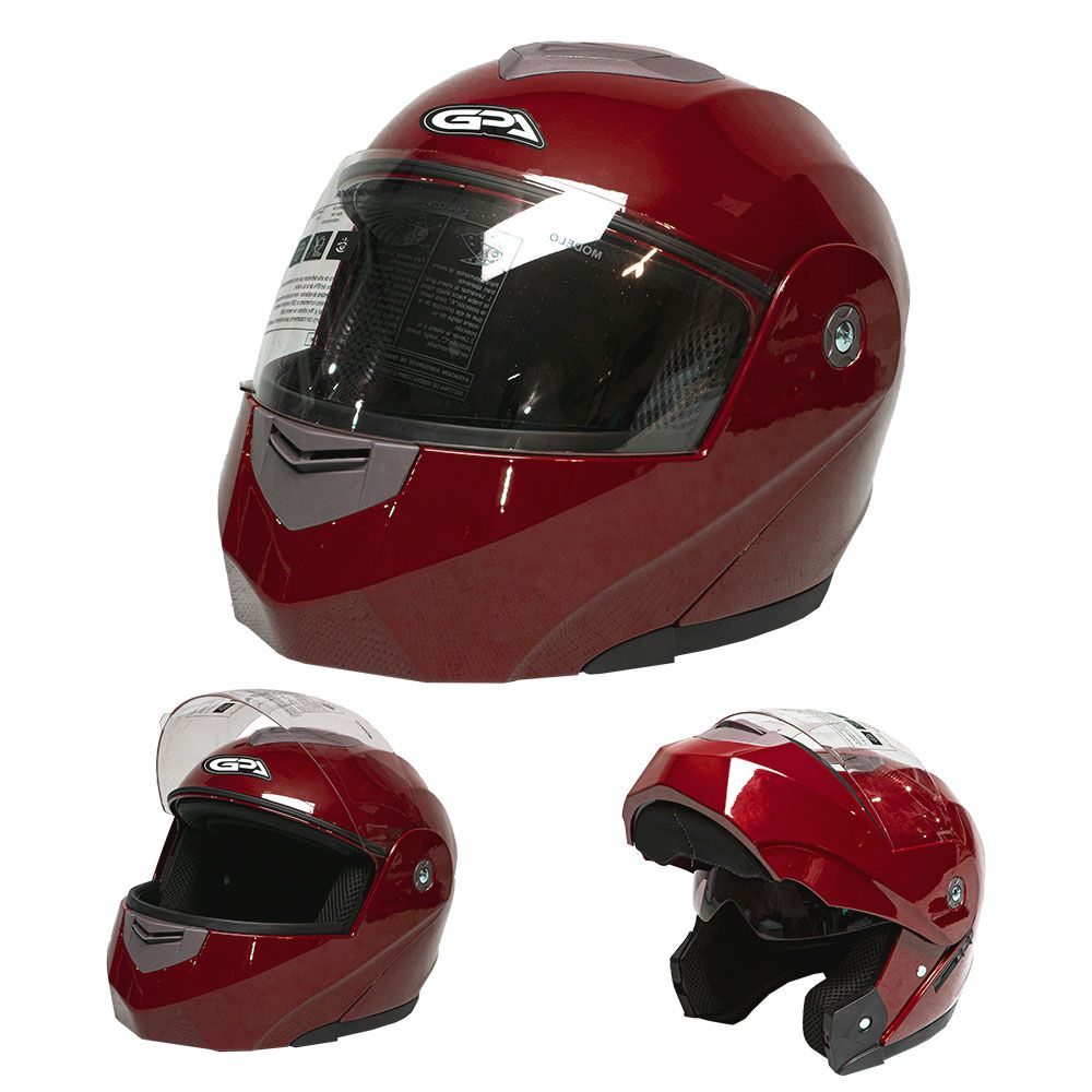 CASCO MOTO ABATIBLE ROJO L TM-18024-L