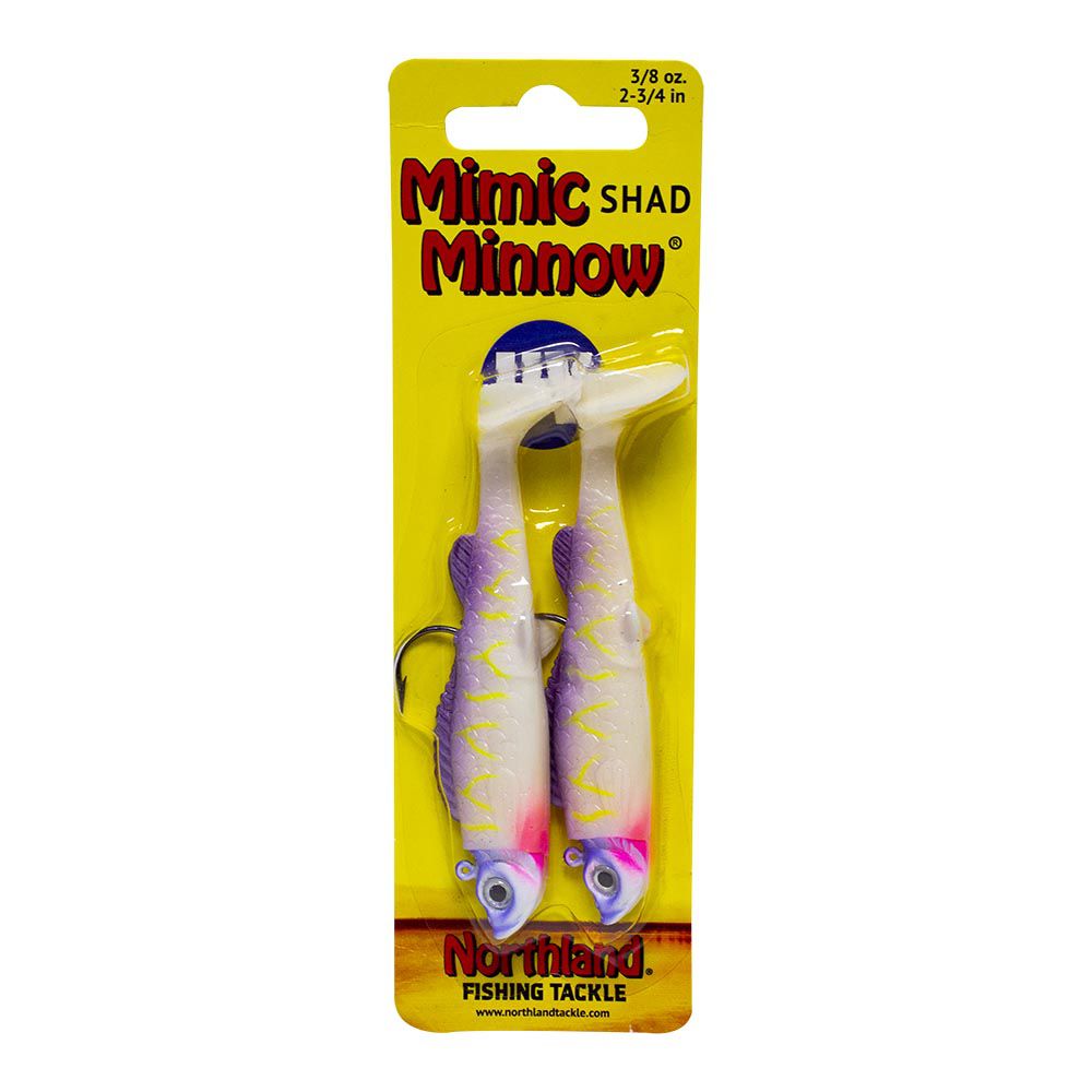 MIMIC MINNOW NORTHLAND MMUV5-46 UV 2 3/4 3/8OZ PURPLE TIGER