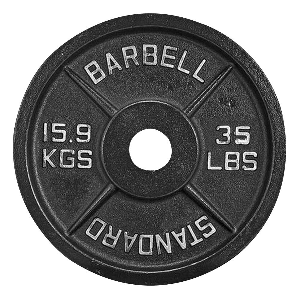 DISCO OLYMPIC BARBELL STANDARD 35LBS (UNIDAD)