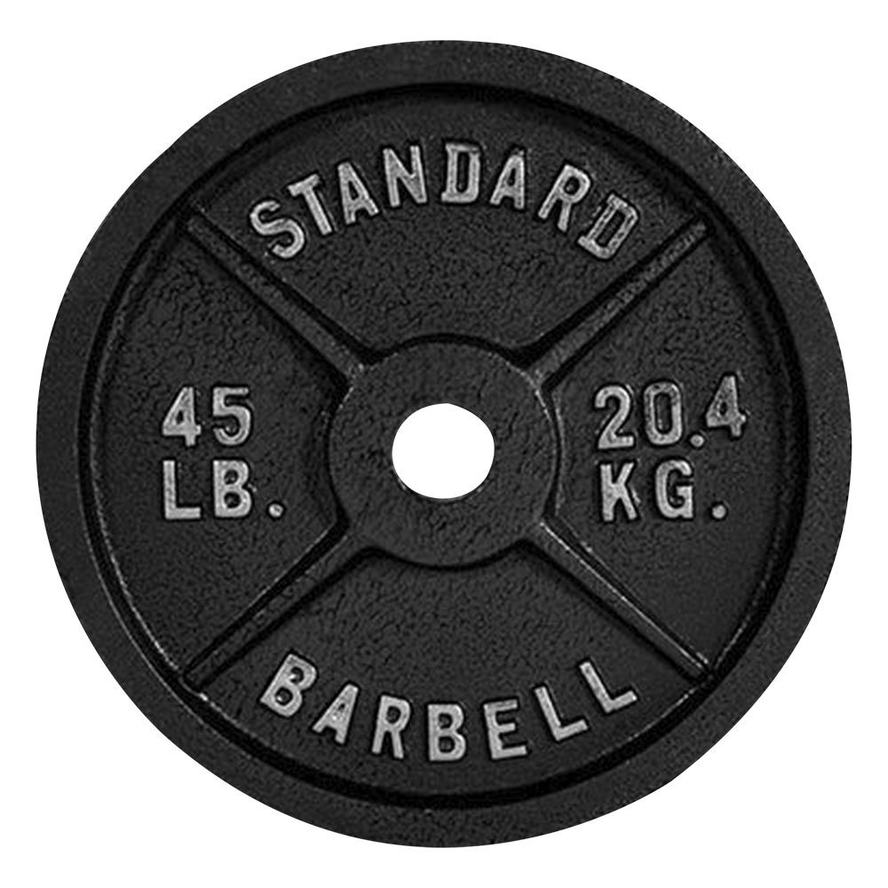 DISCO OLYMPIC BARBELL STANDARD 45LBS (UNIDAD)