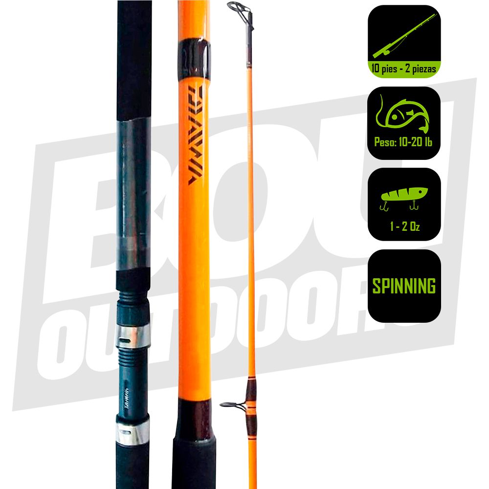 CAÑA PESCA SPINNING SURF DAIWA FT 10PIES FTS1002MFS
