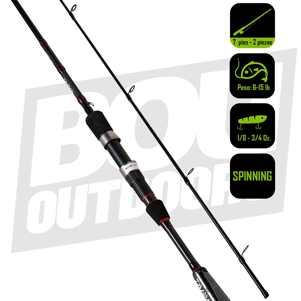CAÑA PESCA SPINNING DAIWA LAGUNA 7PIES LAG702MFS-B