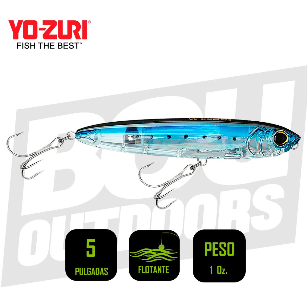 YO-ZURI INSHORE TOPKNOCK PENCIL 5 PULG 1OZ 3D SARDINE R1369GHIW