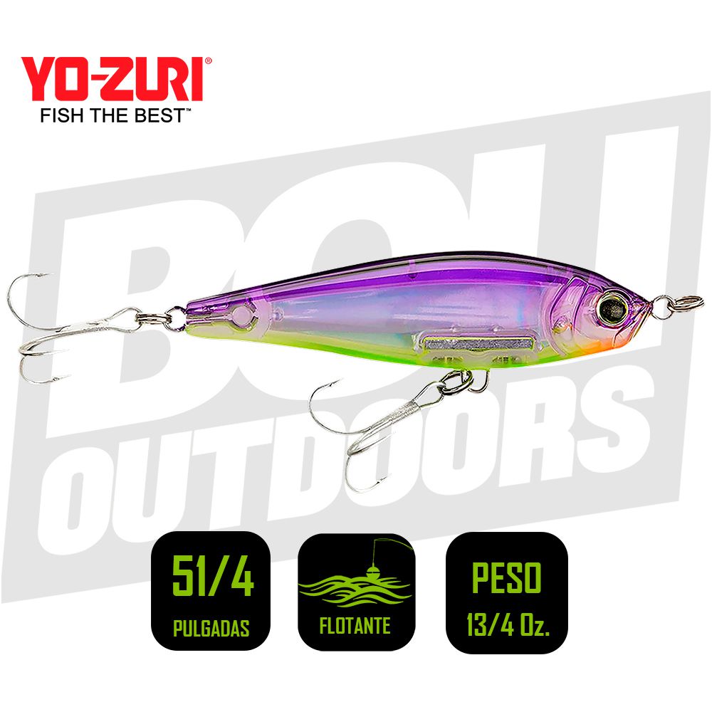 YO-ZURI INSHORE TWITCHBAIT 5 1/4 PULG 1 3/4OZ VIOLET R1349V