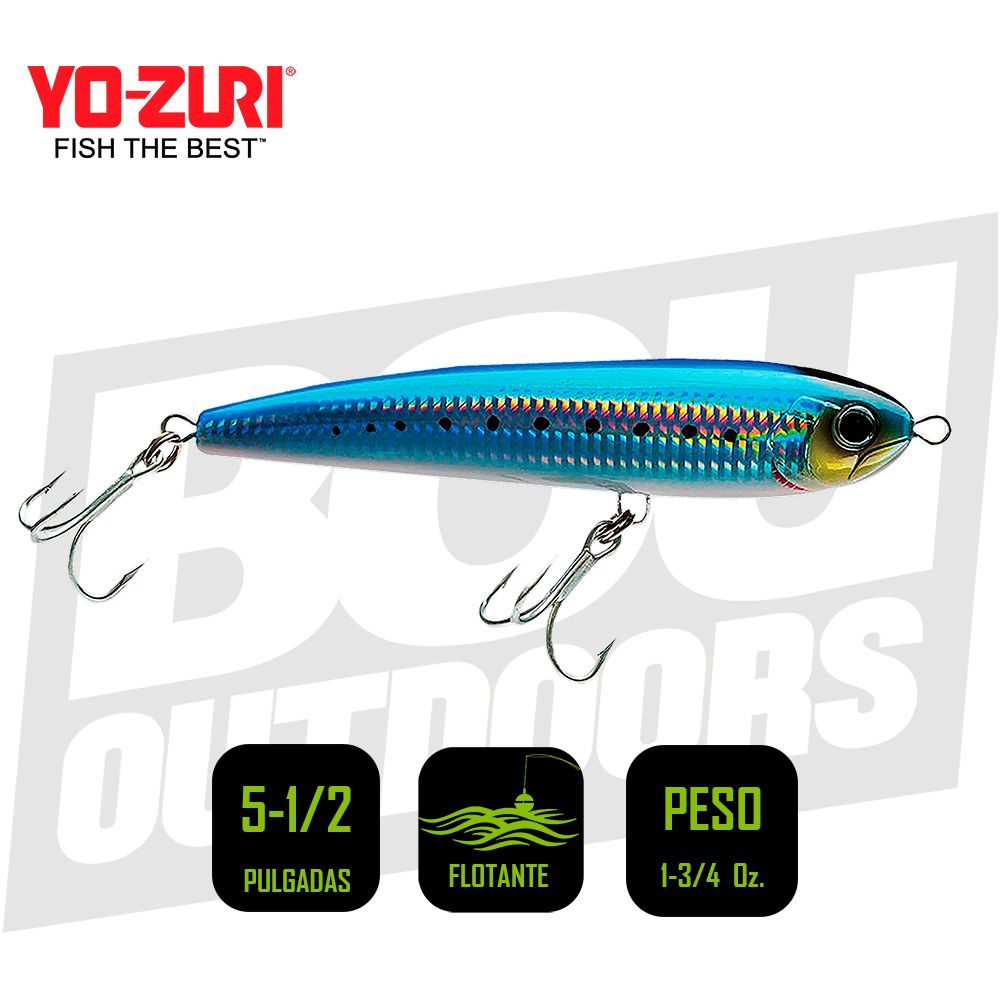 YO-ZURI MAG DIVE 5 1/2 PULG 1 3/4OZ SARDINE R1445HIW