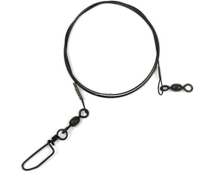LEADER SEA STRIKER 48KFL BLACK COATED WIRE 80LB 48 PULG