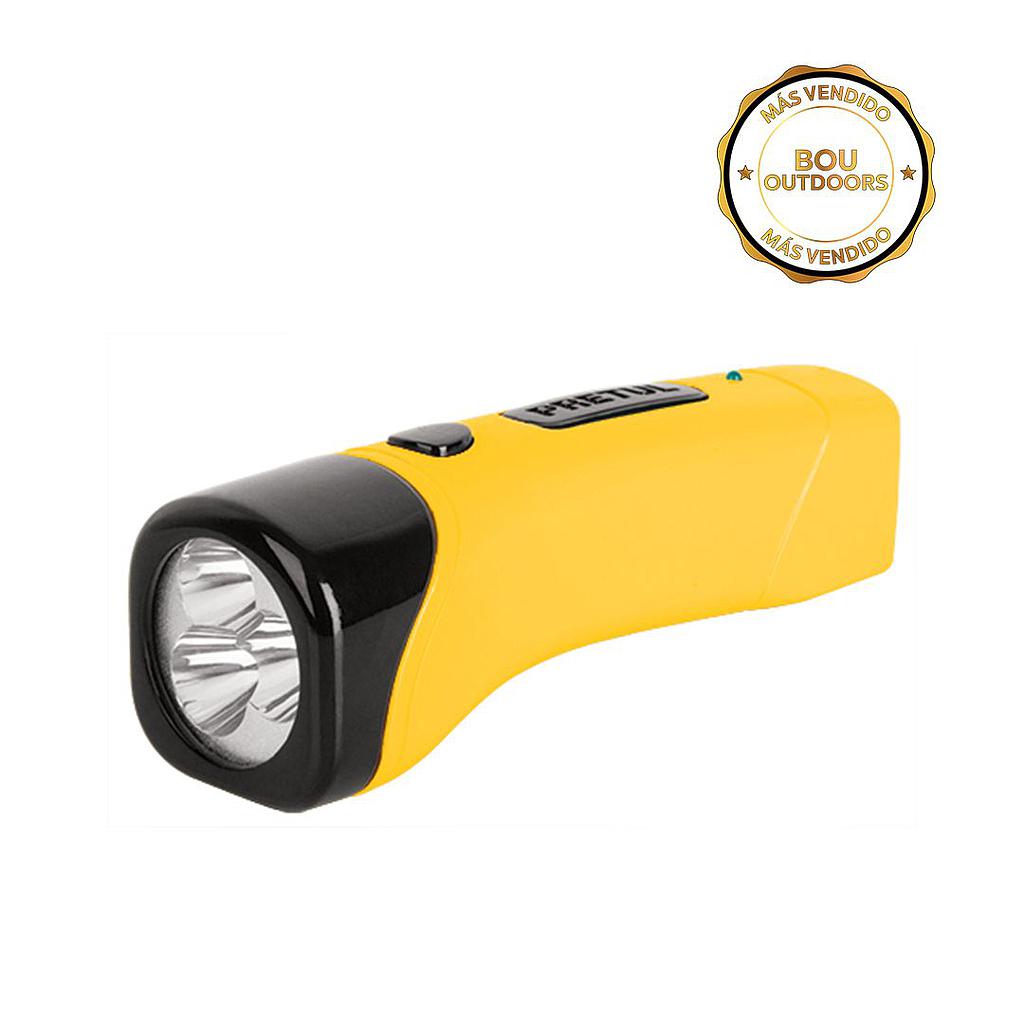 LAMPARA DE MANO RECARGABLE 3 LED 10LM TRUPER/PRETUL 24050