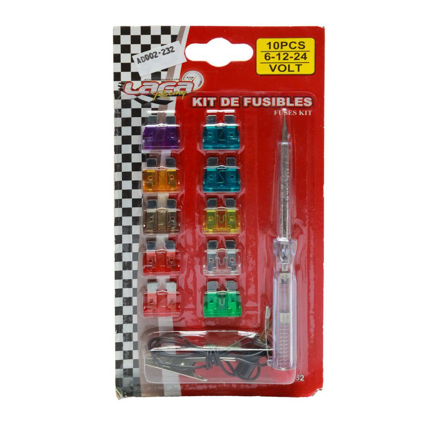 KIT FUSIBLES PARA AUTO TIPO UÑA LF-6152/AT-1006 (10 PCS)