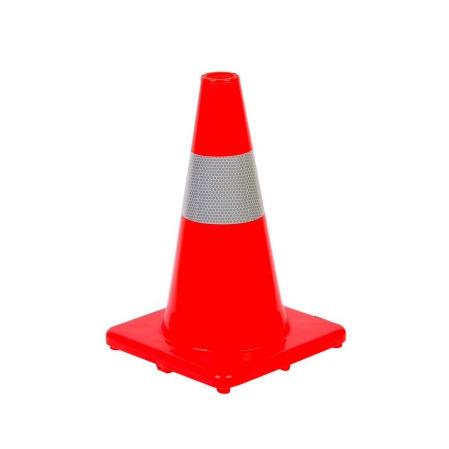 CONO P/SEÑALIZ C/BANDA REFLEC. 30CMS RY2043-1-30