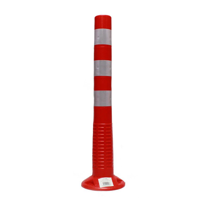 POSTE SEGURIDAD 76CM NARANJA CON BANDA REFLECTIVA ABRO 95374 (DESC)