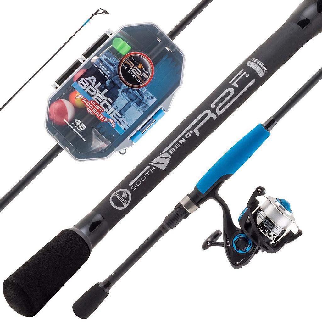 CAÑA PESCA  CON CARRETE  SPINNING R2FISH ALL SPECIES R2F4-JABL-S