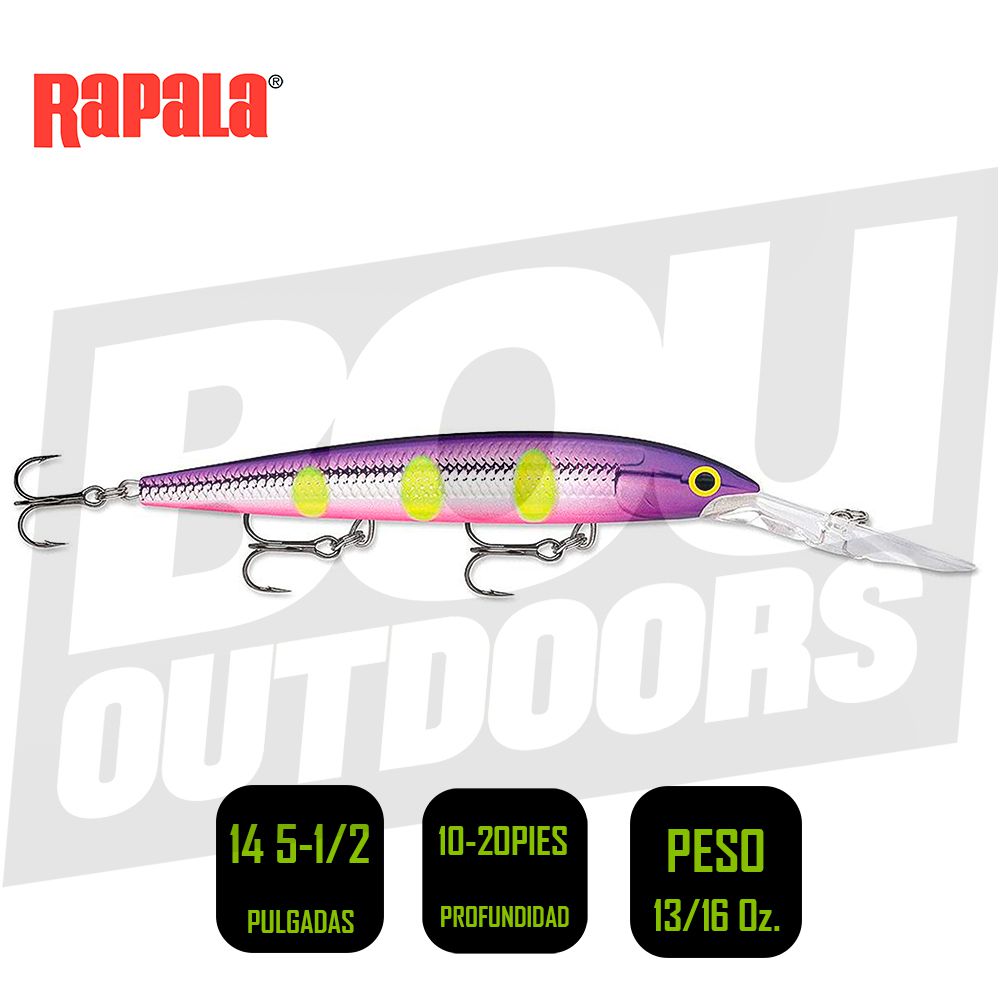 RAPALA DEEP HUSKY JERK 14 5-1/2 PULG 13/16OZ 10-20FT DHJ14VDH
