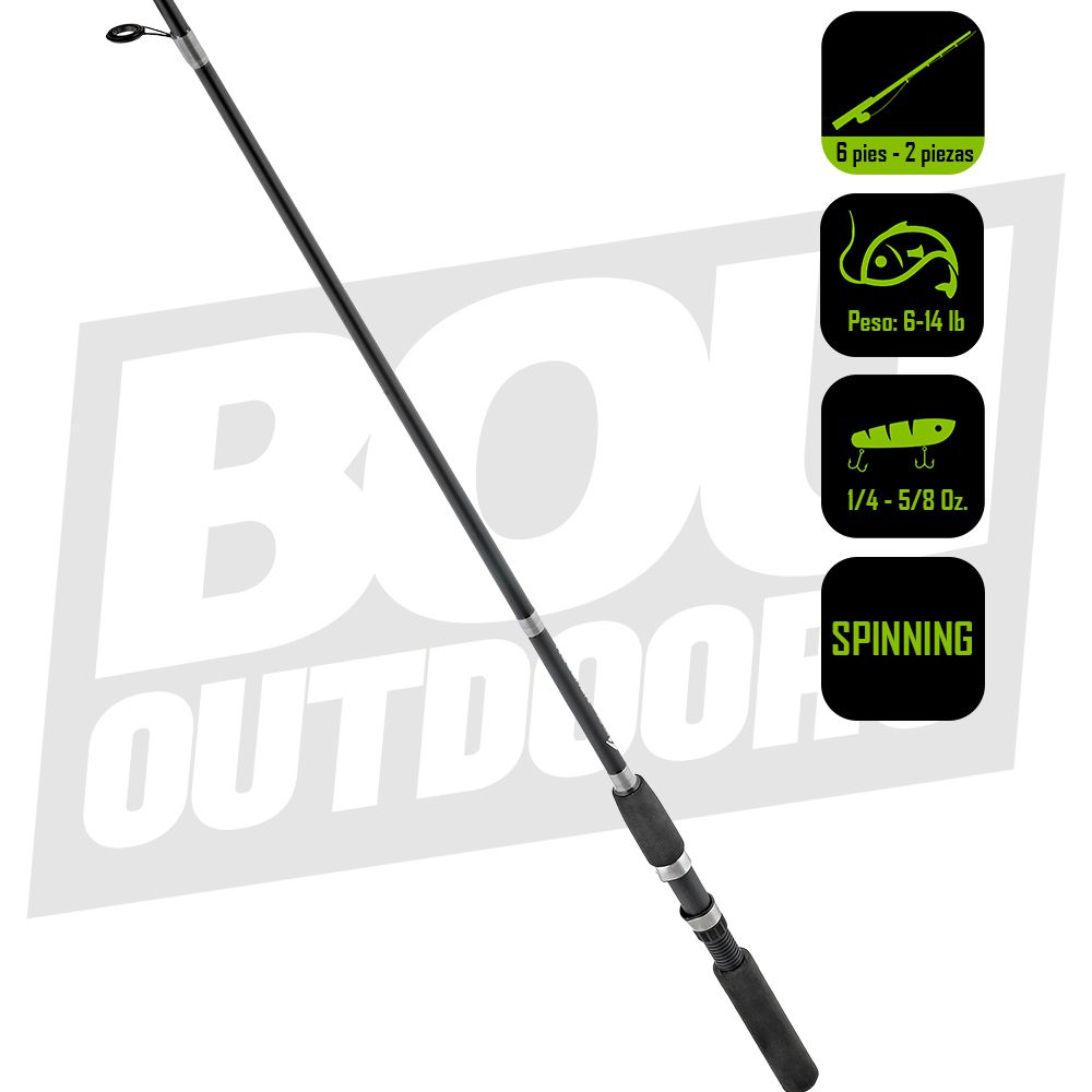 CAÑA PESCAR SPINNING NEUTRON 6PIES 6PULG SBN/ASRT-RR