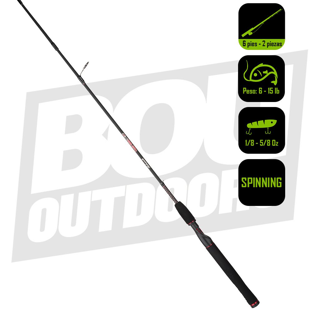 CAÑA PESCA SPINNING UGLY STIK 6PIES USSP602L
