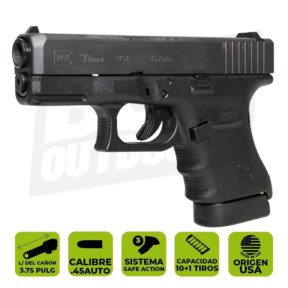 PISTOLA GLOCK 30 GEN 4 CAL. 45